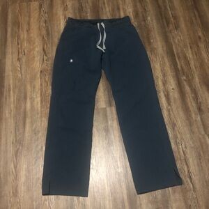 Figs Cade Cargo Scrub Pants Women's XS Stretchy Medical Workwear in Dark Teal